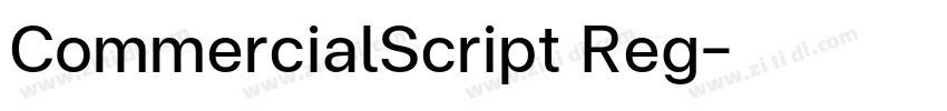 CommercialScript Reg字体转换